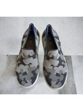 ROTHYS Big Kids Gray Camo Slip One Sneakers Size 1